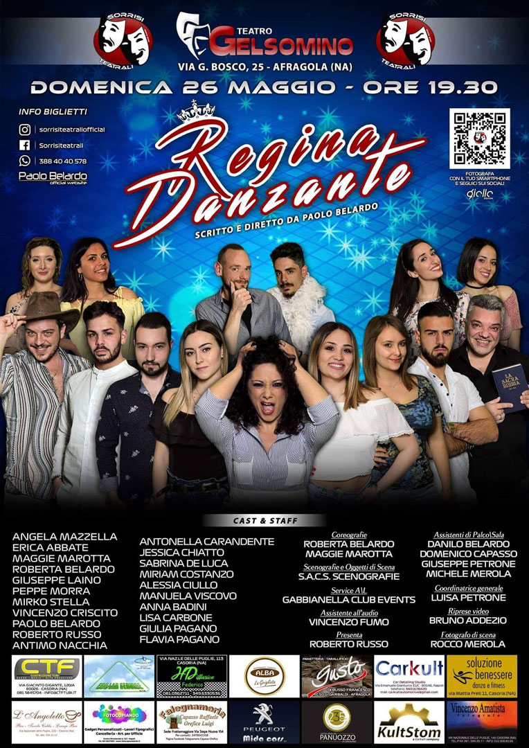 Regina Danzante uno spettacolo teatrale messo in scena dalla Sorrisi Teatrali
